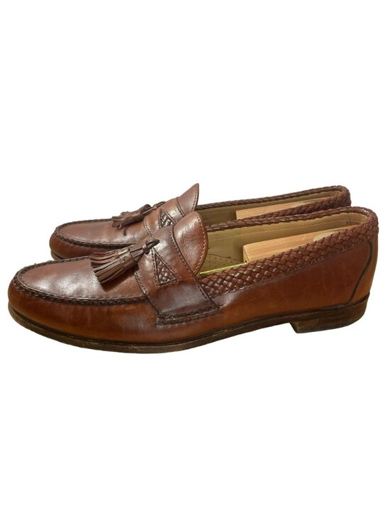 Allen Edmonds Maxfield Tassel Braided Loafers Size 13B Brown Leather 47716